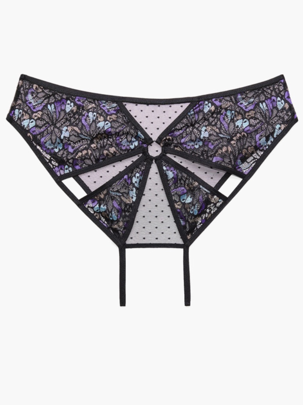 Savage x Fenty Butterfly Wings Lace & Mesh Crotchless Panty 2X